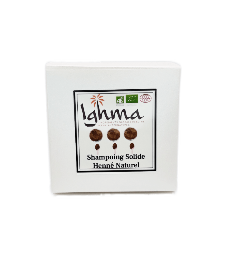 Shampoing Solide Henné Naturel 150 gr - ighma